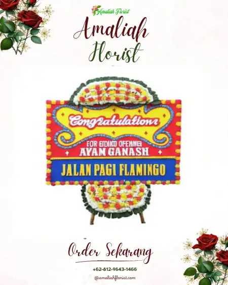 Sewa Papan Bunga HOM Premiere Tambun